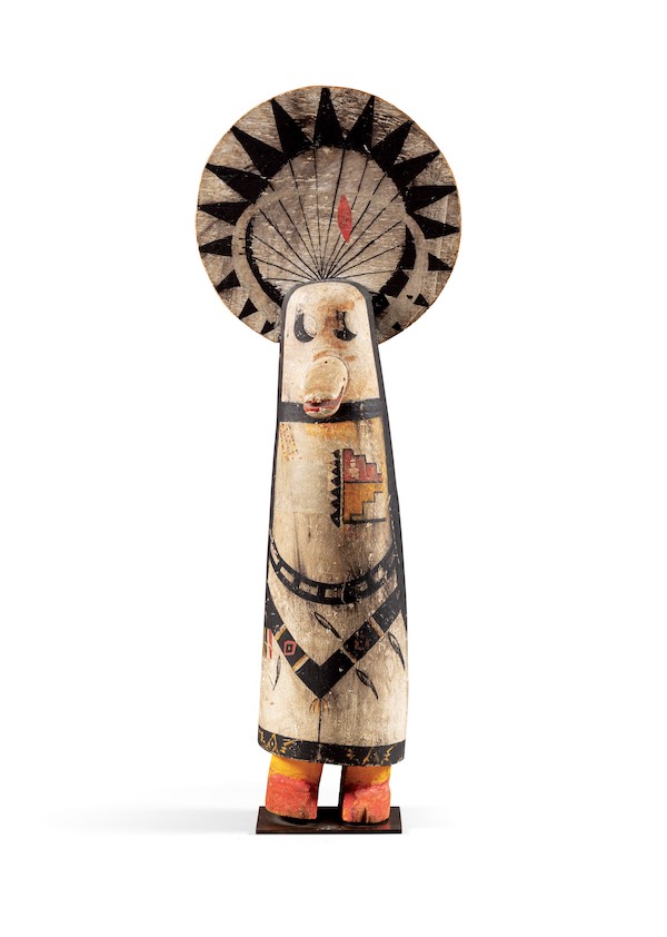 Kachina fi gure representing Shalako. Zuni; Arizona, United States.